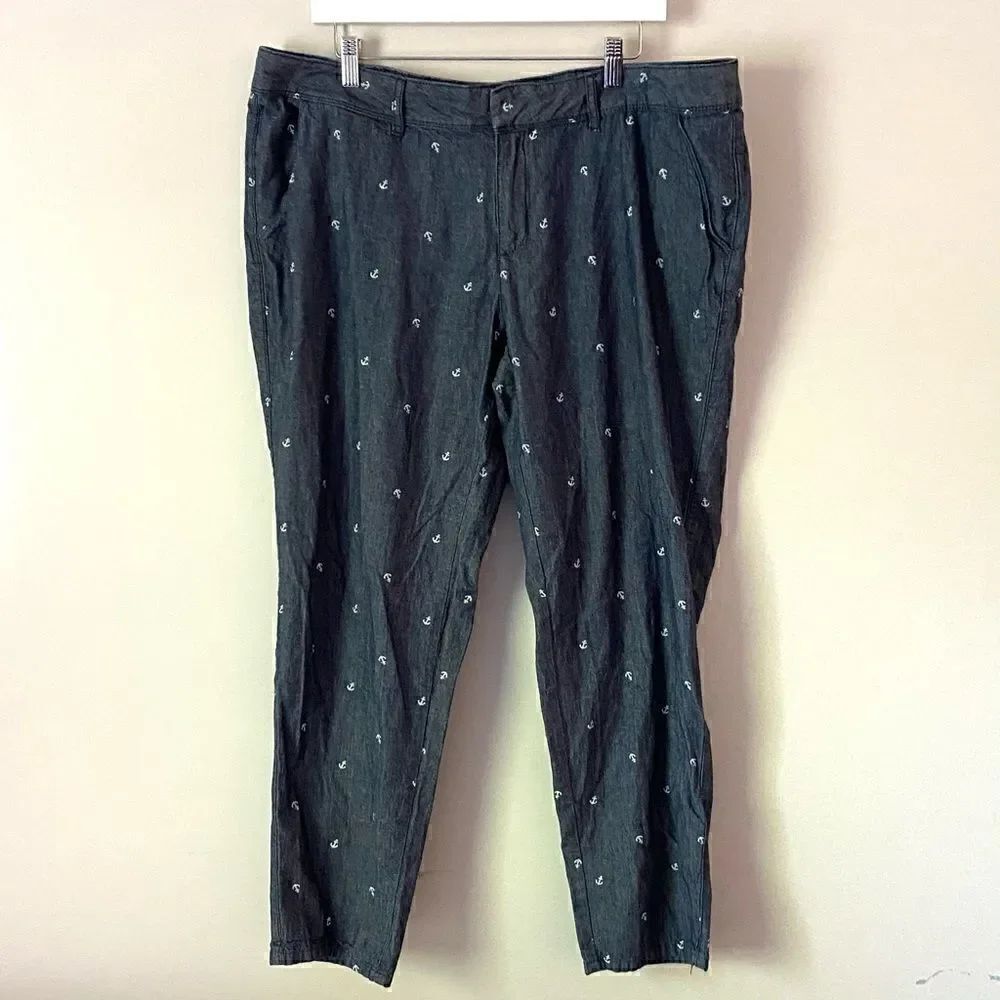 Liz Claiborne sailing anchor design size 18 pants